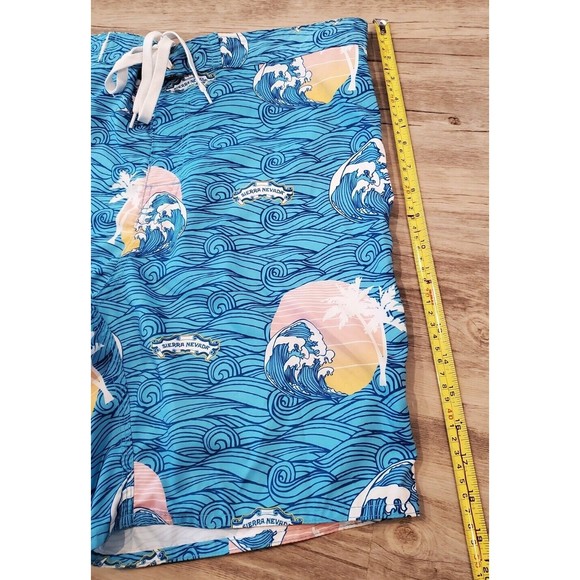 Sierra Nevada Big Wave Mens Sz 34 Waist Swim Trunks Board Shorts Nylon Made USA - Picture 4 of 10